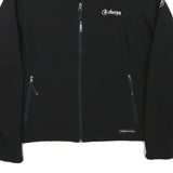 SHERPA Womens Black Zip Jacket S Polyester Blend Plain Outdoor Casual
