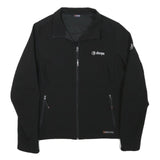 SHERPA Womens Black Zip Jacket S Polyester Blend Plain Outdoor Casual