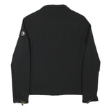 SHERPA Womens Black Zip Jacket S Polyester Blend Plain Outdoor Casual