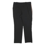 H&M Womens Polyester Blend Black Trousers Regular W30 L27 Side Stripe Zip