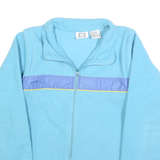 WILSON Womens Blue & Purple Plain Jumper Full Zip M Polyester Casual Comfort