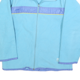 WILSON Womens Blue & Purple Plain Jumper Full Zip M Polyester Casual Comfort