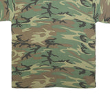 TEE SWING Mens Green Brown Camo Graphic T-Shirt XL Short Sleeve Crew Neck