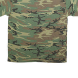 TEE SWING Mens Green Brown Camo Graphic T-Shirt XL Short Sleeve Crew Neck