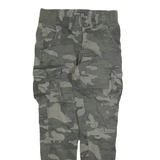 TERRANOVA Mens Slim Camouflage Cargo Cotton Blend Trousers W26 L28