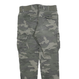 TERRANOVA Mens Slim Camouflage Cargo Cotton Blend Trousers W26 L28
