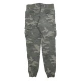 TERRANOVA Mens Slim Camouflage Cargo Cotton Blend Trousers W26 L28