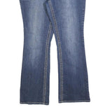 PAISLEY SKY Womens Regular Fit Blue Stretch Denim Bootcut Jeans W36 L30 Crystal