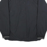 NIKE Mens Black Pullover Sweatshirt L V-Neck Lightweight Sportswear