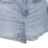 WRANGLER Womens Denim Blue Casual Shorts XS W26 Raw Hem Cotton Blend