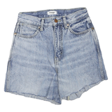 WRANGLER Womens Denim Blue Casual Shorts XS W26 Raw Hem Cotton Blend