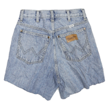 WRANGLER Womens Denim Blue Casual Shorts XS W26 Raw Hem Cotton Blend