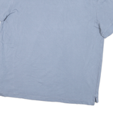 NAUTICA Mens Blue Short Sleeve Polo Shirt L Cotton Blend Classic Fit Casual