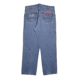 DICKIES Mens Relaxed Blue Denim Jeans W36 L30 Workwear Zip Closure