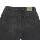 WRANGLER Mens Shorts Black Denim Casual L W34 Vintage Style Cotton Blend