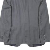 ZARA MAN Mens Grey Button Jacket S Polyester Blend Classic Tailored Plain