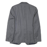 ZARA MAN Mens Grey Button Jacket S Polyester Blend Classic Tailored Plain