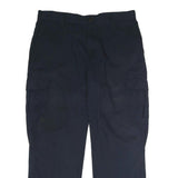 DICKIES Mens Polyester Blend Navy Regular Cargo Trousers W36 L30 Workwear Zip
