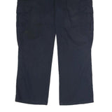 DICKIES Mens Polyester Blend Navy Regular Cargo Trousers W36 L30 Workwear Zip
