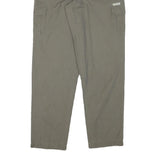 COLUMBIA Mens Relaxed Cotton Blend Khaki Trousers W26 L31 Cargo Zip Closure