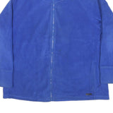 CALVIN KLEIN Mens Blue Polyester Blend Zip Jacket XL Performance Casual