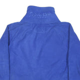 CALVIN KLEIN Mens Blue Polyester Blend Zip Jacket XL Performance Casual