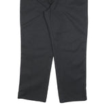 DICKIES Mens Black Cotton Blend Regular Fit Straight Trousers W40 L30 Workwear