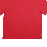 TOMMY HILFIGER Mens Red Polo Shirt 2XL Cotton Blend Short Sleeve Basic