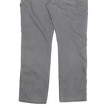 DICKIES Mens Cotton Blend Grey Regular Fit Straight Leg Trousers W36 L32