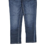 BE ROCK Womens Regular Fit Blue Denim Jeans W32 L25 Embroidered Pockets