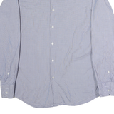 BOSS HUGO BOSS Mens Blue Check Shirt M Business Casual Cotton Long Sleeve