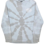VANS Boys Blue & Grey Tie Dye Pullover Hoodie L Cotton Casual Warm