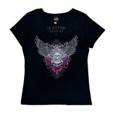 Alligator Alley Harley Davidson Graphic T-Shirt - XL Black Cotton