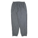 ADIDAS Mens Joggers Grey & Black Slim Tapered L W30 L30 Polyester Casual Wear