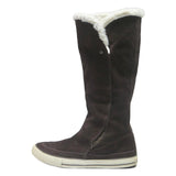 CONVERSE Womens High Boots Black Synthetic UK 6.5 Faux Fur Winter Stylish