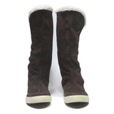 CONVERSE Womens High Boots Black Synthetic UK 6.5 Faux Fur Winter Stylish