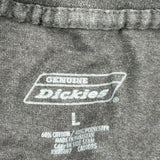 Dickies T-Shirt - Large Gray Cotton Blend