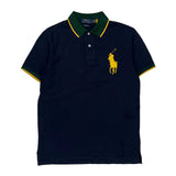 Big Pony Polo By Ralph Lauren Slim Fit Polo Shirt - Medium Navy Cotton