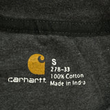 Carhartt T-Shirt - Small Gray Cotton