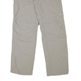 MAMMUT Womens Regular Beige Polyester Blend Trousers W30 L29 Outdoor Zip Pockets