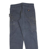 DICKIES Mens Relaxed Blue Jeans Denim W34 L34 Workwear Zip Closure