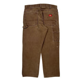Dickies Double Knee Carpenter Pants - 36W 30L Brown Cotton