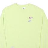 ADIDAS Mens Yellow Cotton Blend Crew Neck M Sweatshirt Casual Pullover
