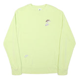 ADIDAS Mens Yellow Cotton Blend Crew Neck M Sweatshirt Casual Pullover