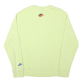 ADIDAS Mens Yellow Cotton Blend Crew Neck M Sweatshirt Casual Pullover