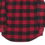 FIELD & STREAM Mens Red & Black Check Shirt L Cotton Blend Lumberjack Long