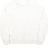 CHAMPION Womens White Hoodie M Cotton Blend Pullover Casual Sweatshirt