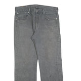 LEVI'S 501 Mens Jeans Black Regular Straight Denim W34 L30 Classic Button Fly