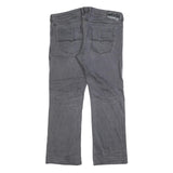 DIESEL Mens Jeans Grey Regular Straight Denim Medium W37 L30 Zip Closure