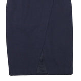 & OTHER STORIES Womens Navy Blue Pencil Knee Length Wool Blend Skirt S Tailored